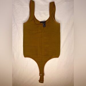 Ribbed Dijon Mustard Bodysuit